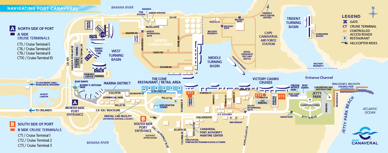 Port Canaveral Map